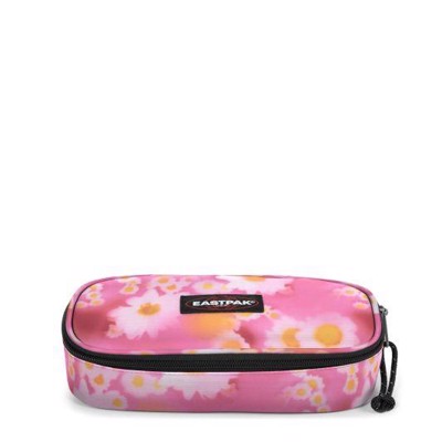 Eastpak Oval Penalboks I Soft Pink Med Blomster