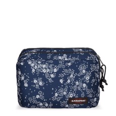 Eastpak Mavis Toilettaske med ophæng i Navy Med Sølv Blomster