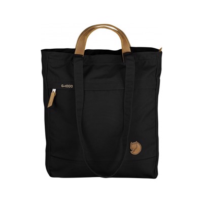 FjällRäven Totepack No.1, Sort Shopper og Rygsæk i ét