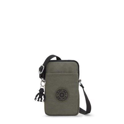 Kipling Tally Mobiltaske, Green Moss m/skulderrem