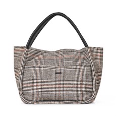 DAY GW Woolen Check Shopper Grå tern