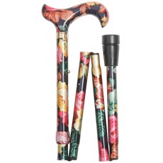 Classic Canes Justerbar Foldestok Multi Blomstret 