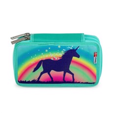 Jeva Twozip Penalhus Med rainbow Unicorn Candy